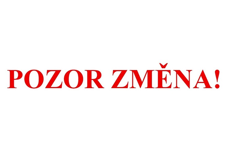 Upozornění na změnu začátku bohoslužby 25. 10.